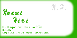 noemi hiri business card